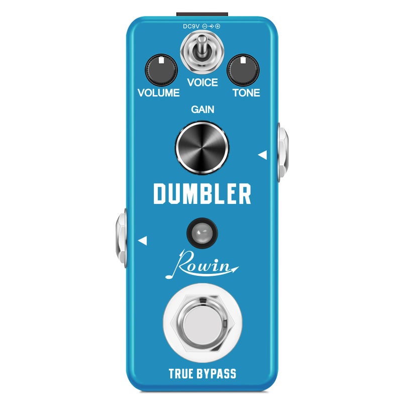 Rowin Analog Dumbler Overdrive Pedal for Guitar and Bass True Bypass - Image 1